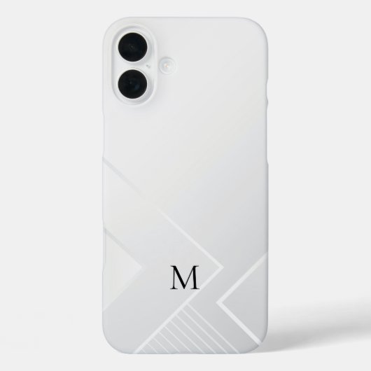 モダン ホワイト パターン Case-Mate iPhoneケース (裏面)
