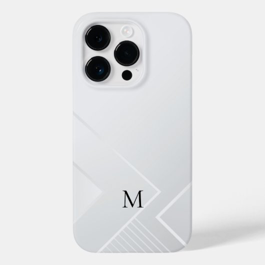 モダン ホワイト パターン Case-Mate iPhoneケース (裏面)