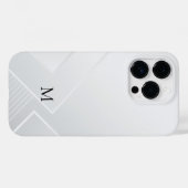 モダン ホワイト パターン Case-Mate iPhoneケース (裏面 (横))