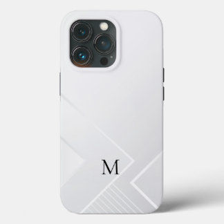 モダン ホワイト パターン iPhone 13 PROケース