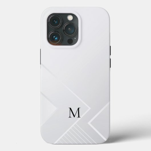 モダン ホワイト パターン Case-Mate iPhoneケース (裏面)