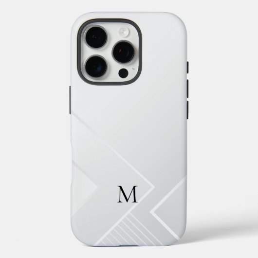 モダン ホワイト パターン Case-Mate iPhoneケース (裏面)