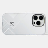 モダン ホワイト パターン Case-Mate iPhoneケース (裏面 (横))