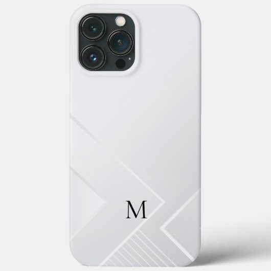 モダン ホワイト パターン Case-Mate iPhoneケース (裏面)