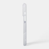 モダン ホワイト パターン iPhoneケース (左側面)