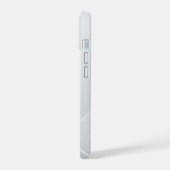 モダン ホワイト パターン iPhone 15ケース (左側面)