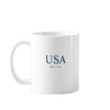 モダン ホワイト ブルー アメリカ独立記念 1776