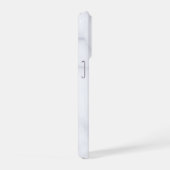 モダン ホワイト マーブル iPhoneケース (右側面)