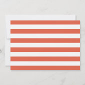 モダン ボウリング ブルー & レッド バースデーパーティー 招待状 (裏面)