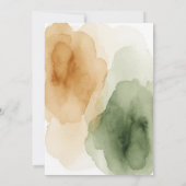 モダン ボタニカル カップル シャワー 招待状 (裏面)