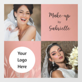 モダン ボタニカル ダスティ ローズ ボーホ フォト スクリプト ウィンドウサイン