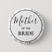 モダン・ボタニカル・マザー・オブ・ザ・ブライド 缶バッジ (正面)