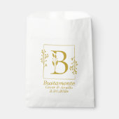 モダン ボタニカル レター B パーソナライズ   フェイバーバッグ (正面)