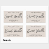 モダン ボディ バター シンプル エレガント コスメティックス 長方形シール (シート)