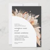 モダン ボヘミアンスタイルのテラコッタ パンパスグラス ウェディング (正面)