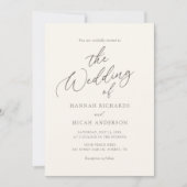 モダン ボヘミアンバーントオレンジの結婚式招待状 招待状 (正面)