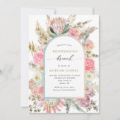 モダン ボヘミアンフラワー ブライズメイド ブランシュ 招待状 (正面)
