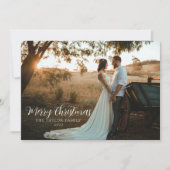 モダン ボーホー おしゃれ グリーン クリスマス カップル フォト (正面)