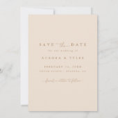 モダン ボーホー アーチ フォト ウェディング セーブザデート (裏面)