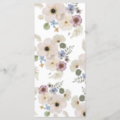 モダン ボーホー ウェディング メニュー (裏面)