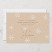 モダン ボーホー クリスマス カード | テラコッタ ホリデー (裏面)