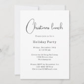 モダン ボーホー クリスマス ランチ 招待状 (正面)