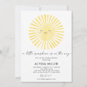 モダン ボーホー サンシャイン ベイビー シャワー 招待状 (正面)