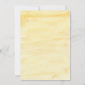 モダン ボーホー サンシャイン ベイビー シャワー 招待状 (裏面)