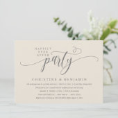 モダン ボーホー ハッピーエバーアフター レセプション パーティー 招待状 (スタンド正面)