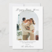 モダン ボーホー ハッピー ニュー イヤー 招待状 (正面)