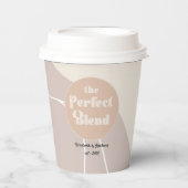 モダン ボーホー 「パーフェクト ブレンド」 ウェディング 紙コップ (正面)