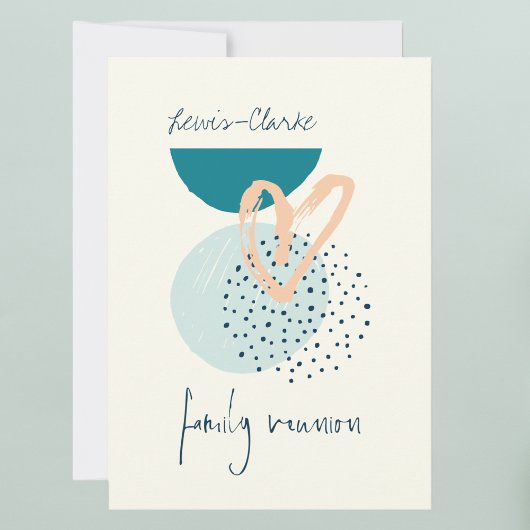 モダン ボーホー ファミリー リユニオン 招待状