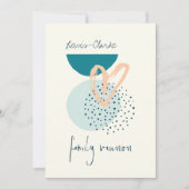 モダン ボーホー ファミリー リユニオン 招待状 (正面)