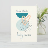 モダン ボーホー ファミリー リユニオン 招待状 (スタンド正面)