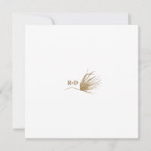 モダン ボーホー フォト セーブ ザ デート (裏面)