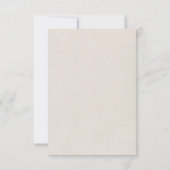 モダン ボーホー フォーク ウェディング RSVP 返信カード (裏面)