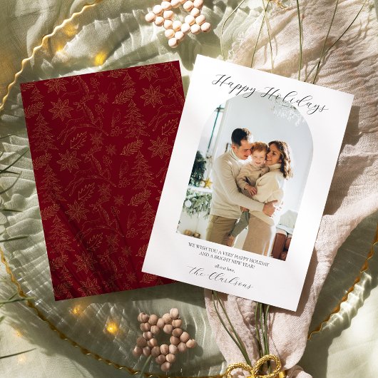 モダン ボーホー ホリデー カード