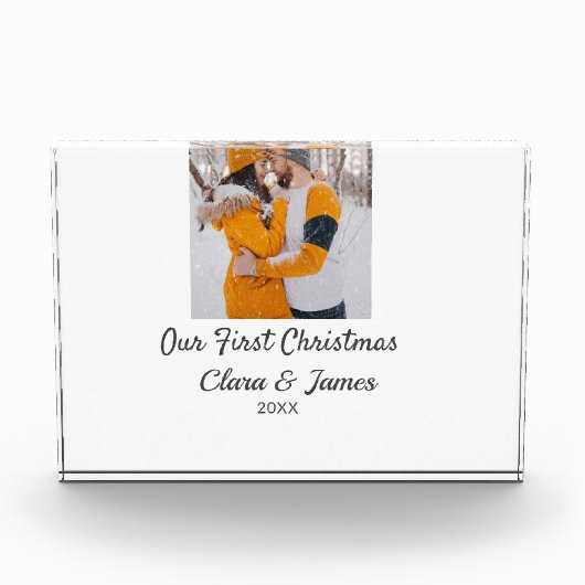 モダン ボーホー 初クリスマス フォト カップル名 (正面)