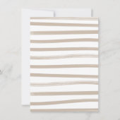 モダン ボーホ ニュートラル ヘラルド エンジェル クリスマス 招待状 (裏面)