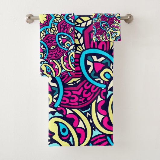 モダン ボーホ マンダラ バスタオルセット (インサイチュ)