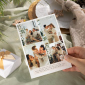 モダン ボーホ 8 フォト クリスマス ニューイヤー 招待状