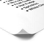 モダン ボールド アイスクリーム パーラー メニュー ポスター (角)