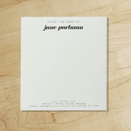 モダン ボールド  セージグリーン  ノートパッドの机から ノートパッド