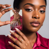 モダン ボールド タイポグラフィ スクリプト カリグラフィー QR フォト 名刺