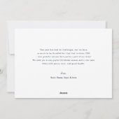 モダン ボールド フローラル メリークリスマス ファミリー ネーム シーズンカード (裏面)