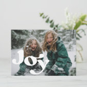 モダン　ポップなレトロタイポグラフィ　1枚　ミニマル シーズンカード (スタンド正面)