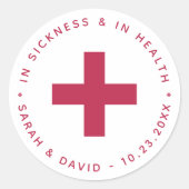 モダン・マジェンタ・ハングオーバー・キット  健やかに愛を ラウンドシール (正面)