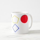 モダン・マゼ – 大胆な幾何学抽象芸術 コーヒーマグカップ (正面右)