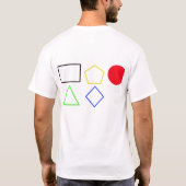 モダン・マゼ – 大胆な幾何学抽象芸術 Tシャツ (裏面)