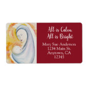 モダン・マドンナとキリストの発送先住所 ラベル (正面)